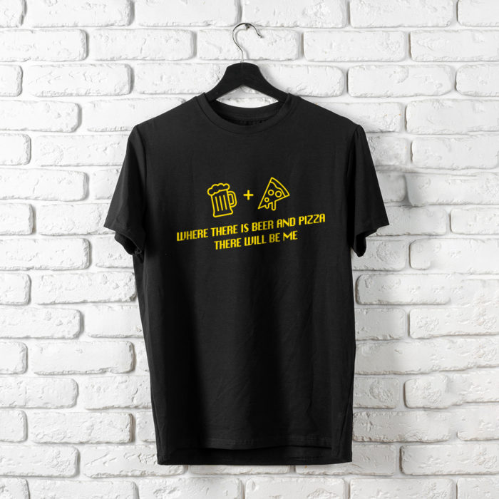 T-Shirt Beer and Pizza