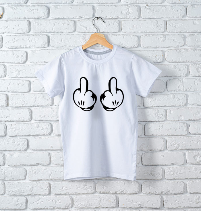 T-Shirt Fingers Up