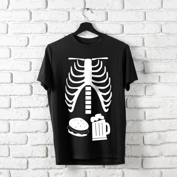 T-Shirt Burger Beer X-Ray